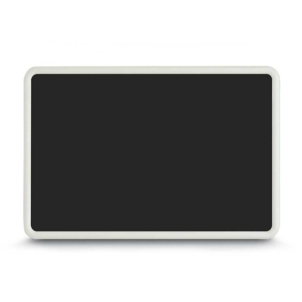 Corkboard, Single Door, Radius Frame, 36x36", Bronze/Cloud